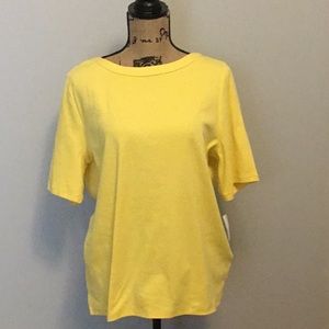 NEVER BEEN WORN-  Short Sleeve Yellow Tee